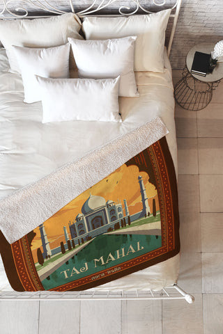 Anderson Design Group Taj Mahal Fleece Throw Blanket