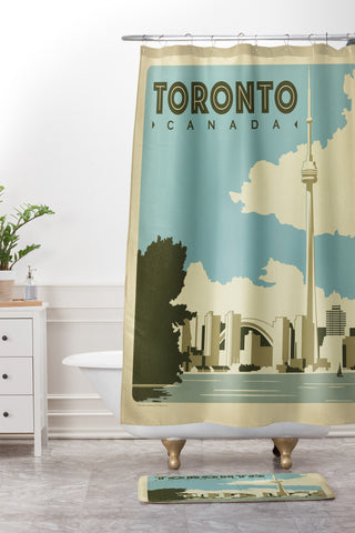 Anderson Design Group Toronto Shower Curtain And Mat