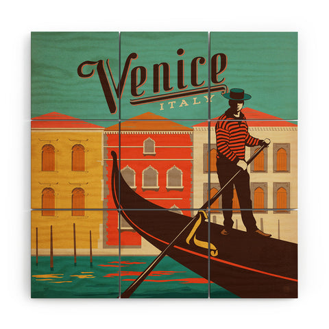 Anderson Design Group Venice 1 Wood Wall Mural