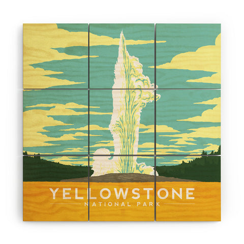 Anderson Design Group Yellowstone National Park Wood Wall Mural
