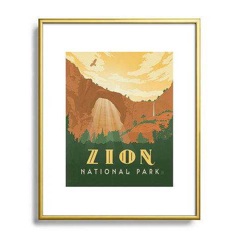 Anderson Design Group Zion National Park Metal Framed Art Print
