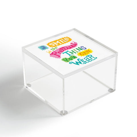 Andi Bird A Smile Is the Prettiest Thing You Can Wear Acrylic Box
