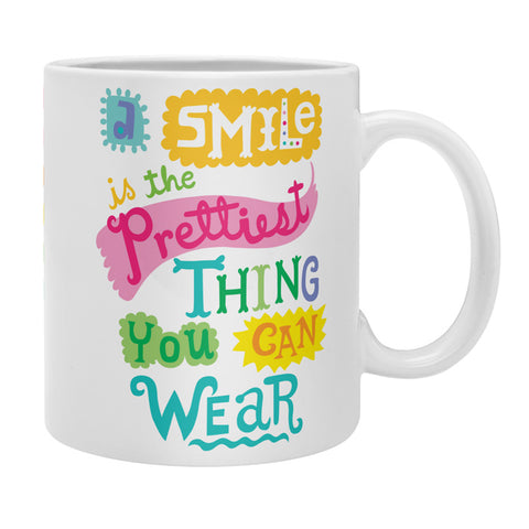 Andi Bird A Smile Is the Prettiest Thing You Can Wear Coffee Mug