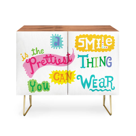 Andi Bird A Smile Is the Prettiest Thing You Can Wear Credenza