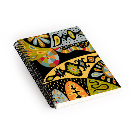 Andi Bird Bohemian Black Spiral Notebook