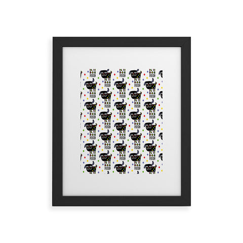 Andi Bird Dog Person Framed Art Print