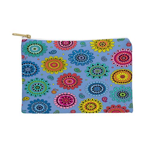 Andi Bird Flowers Of Desire Blue Pouch