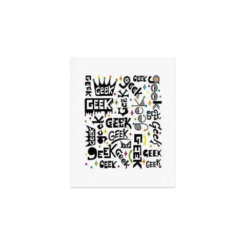 Andi Bird Geek Words Art Print