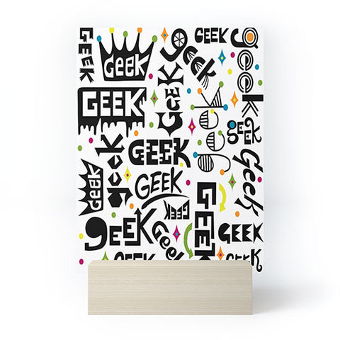 Andi Bird Geek Words Mini Art Print