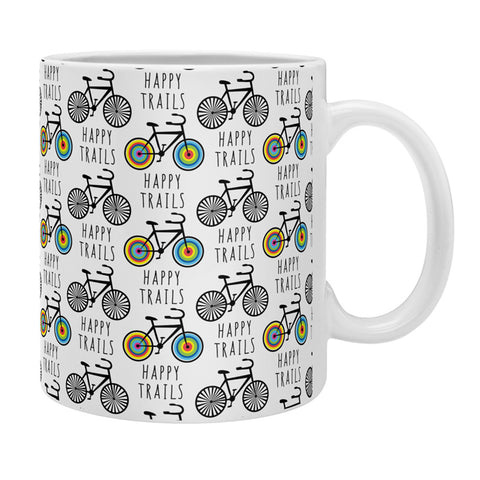 Andi Bird Happy Trails Biking Coffee Mug