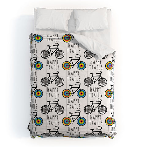 Andi Bird Happy Trails Biking Comforter