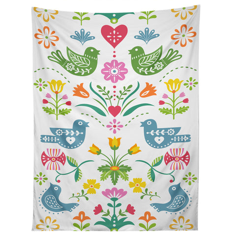 Andi Bird Hearts and Birds Tapestry