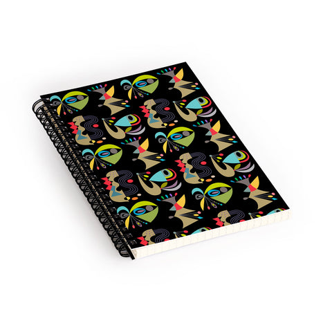 Andi Bird Honor Black Spiral Notebook