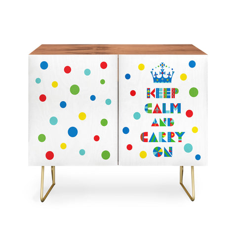 Andi Bird Keep Calm And Carry On Credenza