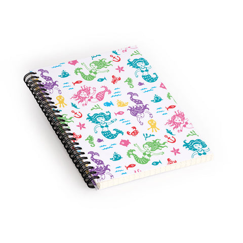 Andi Bird Merry Mermaids Spiral Notebook