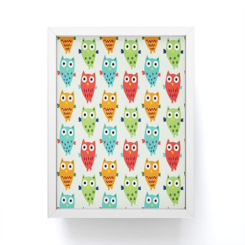 Andi Bird Owl Fun Framed Mini Art Print