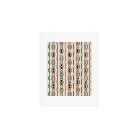 Andi Bird pillar stripe Art Print