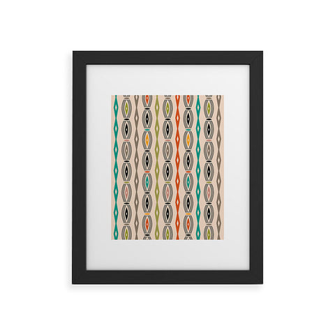 Andi Bird pillar stripe Framed Art Print