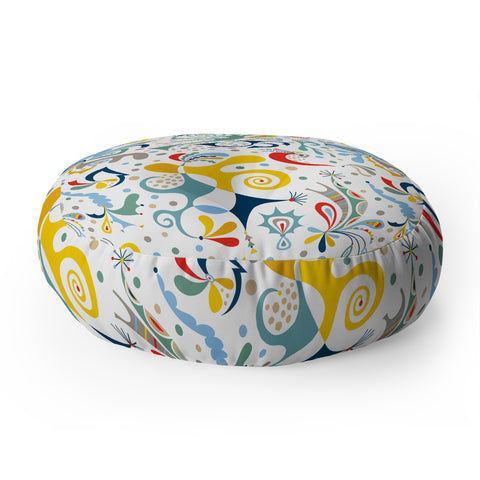 Andi Bird real deal white Floor Pillow Round