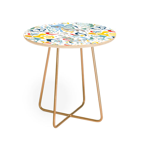 Andi Bird real deal white Round Side Table