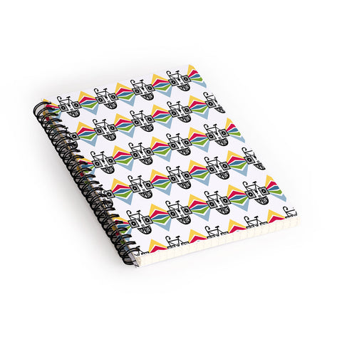 Andi Bird So Spoked Bicycle Spiral Notebook
