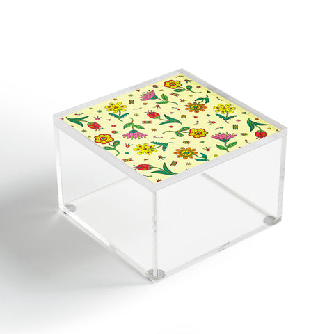 Andi Bird Surreal Flowers Maze Acrylic Box