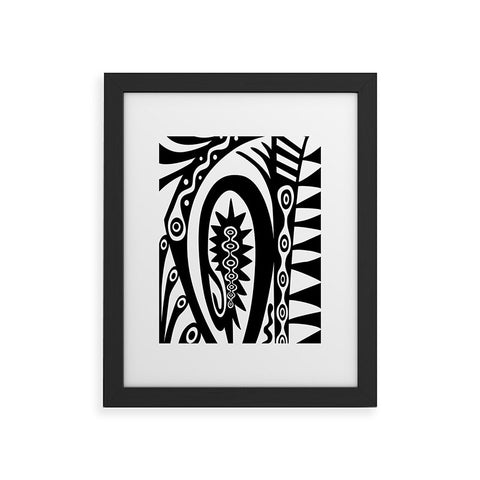 Andi Bird Tribal Effect Framed Art Print