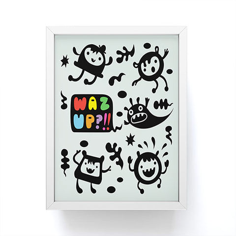 Andi Bird Waz Up Framed Mini Art Print