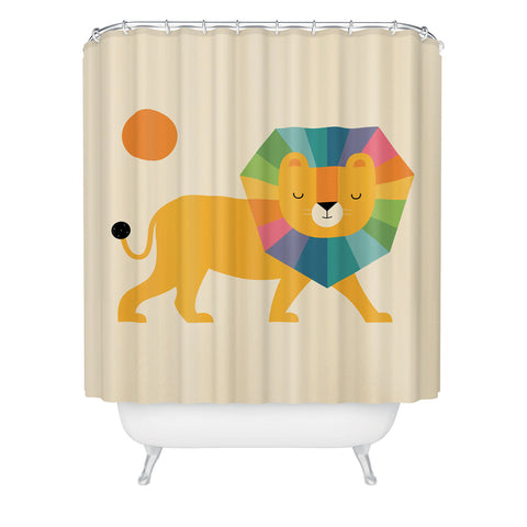 Andy Westface Lion Shine Shower Curtain