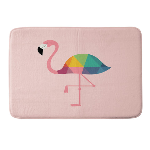Andy Westface Rainbow Flamingo Memory Foam Bath Mat