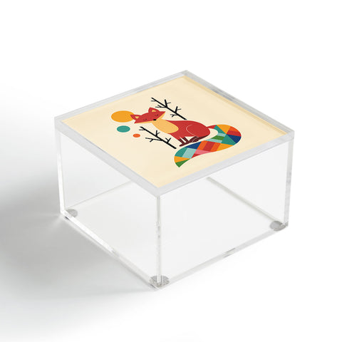 Andy Westface Rainbow Fox Acrylic Box