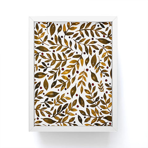 Angela Minca Autumn branches Framed Mini Art Print