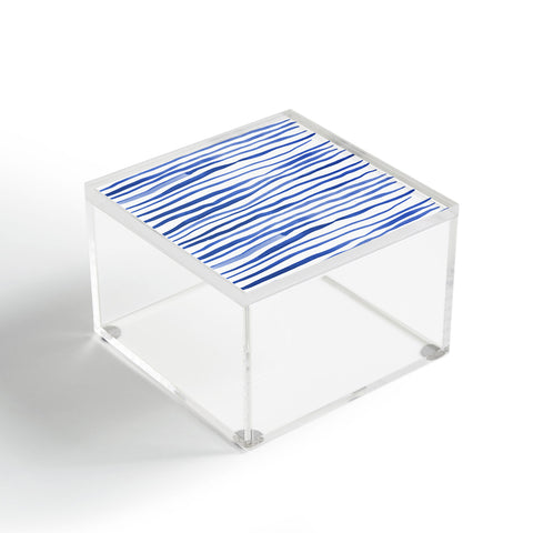 Angela Minca Doodle blue lines Acrylic Box