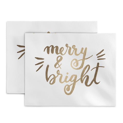 Angela Minca Merry and bright gold Placemat