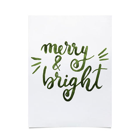 Angela Minca Merry and bright green Poster