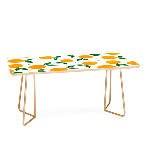 Angela Minca Tangerine pattern yellow Coffee Table