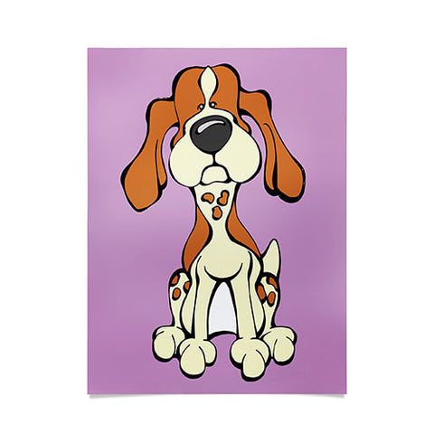 Angry Squirrel Studio American English Coonhound 10 Poster