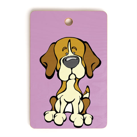 Angry Squirrel Studio Beagle 18 Cutting Board Rectangle
