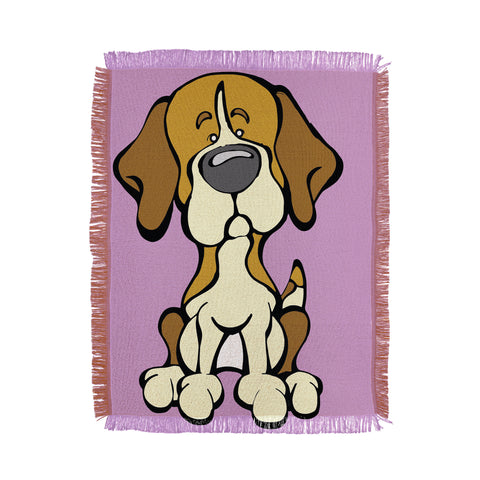 Angry Squirrel Studio Beagle 18 Throw Blanket