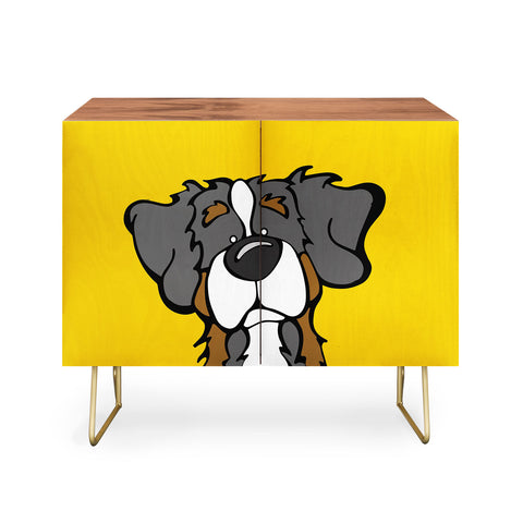 Angry Squirrel Studio Bernese Mtn Dog 16 Credenza