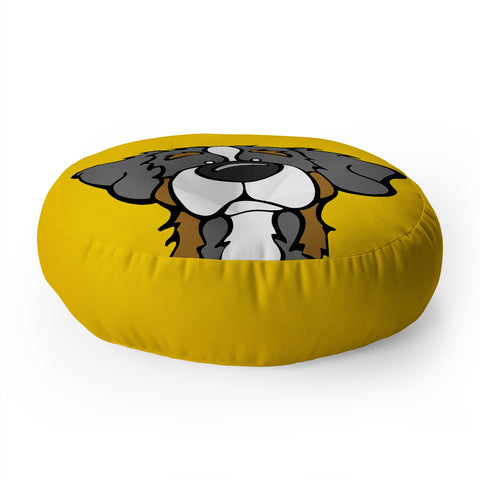 Angry Squirrel Studio Bernese Mtn Dog 16 Floor Pillow Round