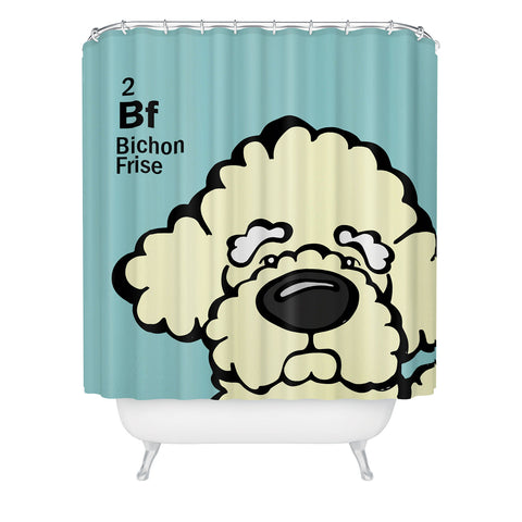 Angry Squirrel Studio Bichon Frise 2 Shower Curtain