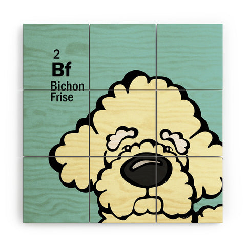 Angry Squirrel Studio Bichon Frise 2 Wood Wall Mural