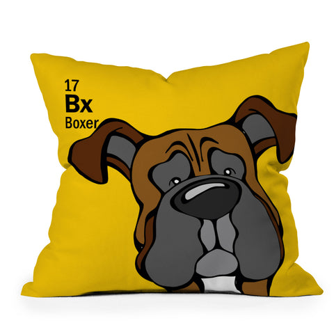 Angry Squirrel Studio Boxer 17 Throw Pillow