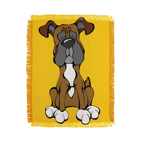 Angry Squirrel Studio Boxer 17 Throw Blanket