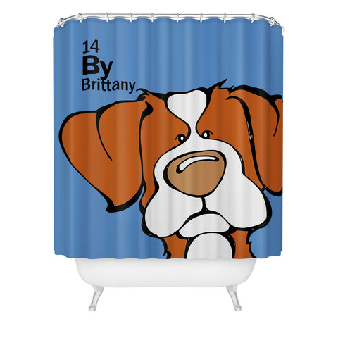 Angry Squirrel Studio Brittany 14 Shower Curtain