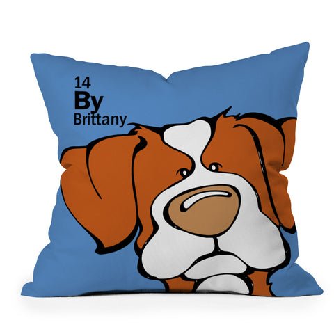 Angry Squirrel Studio Brittany 14 Throw Pillow