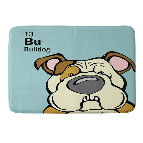 Angry Squirrel Studio Bulldog 13 Memory Foam Bath Mat