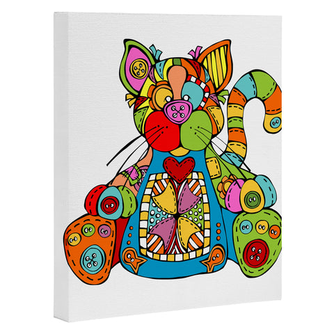 Angry Squirrel Studio CAT Buttonnose Buddies Art Canvas