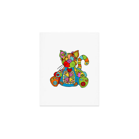 Angry Squirrel Studio CAT Buttonnose Buddies Art Print